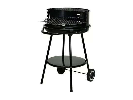 Barbecue à charbon D51 semi ouvert avec roues
