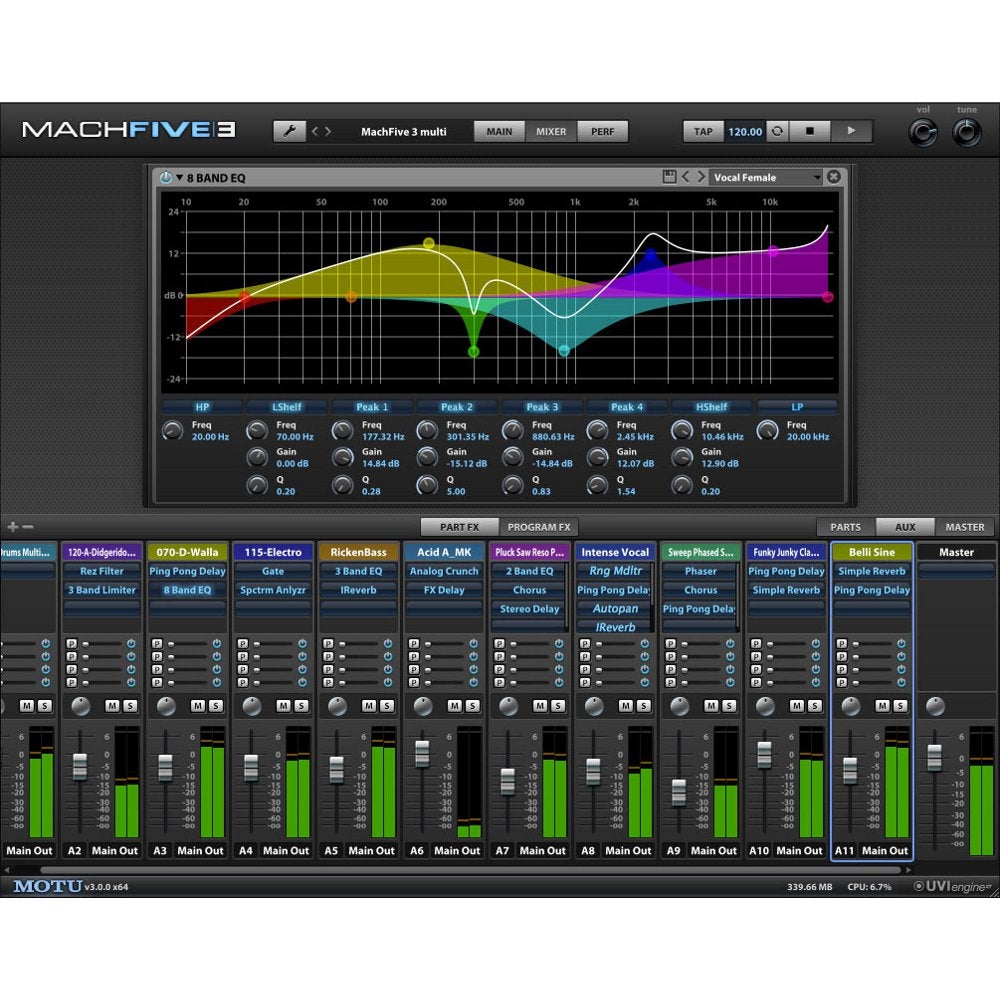 Motu MachFive 3 software sampler