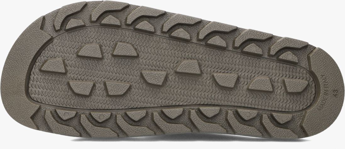 grijze woolrich slippers two bands sandal man