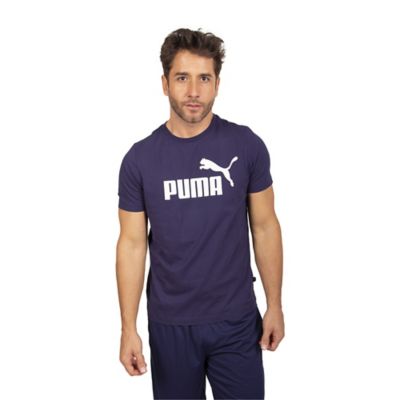 PumaEssentials Logo Tee - dunkelblau/navy