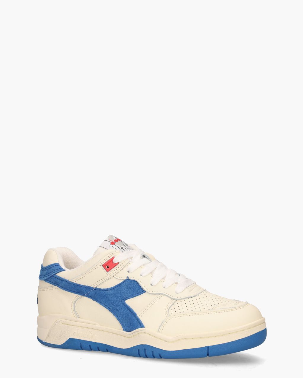 Diadora Heritage B.560 Used Legacy Italia Off-White/Blauw Damessneakers
