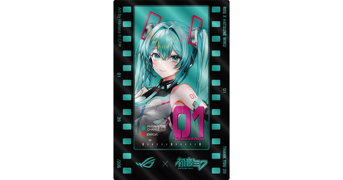ASUSGeForce RTX 5080 ROG ASTRAL GAMING OC Hatsune Miku Edition grafische kaart  (Turquoise, DLSS 4, 3x DisplayPort, 2x HDMI 2.1)