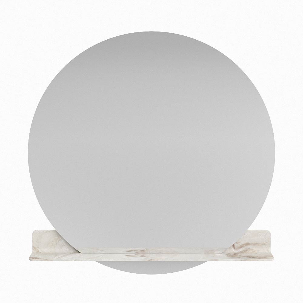 Mondiaz Spot spiegel rond Ø120cm met planchet frappe