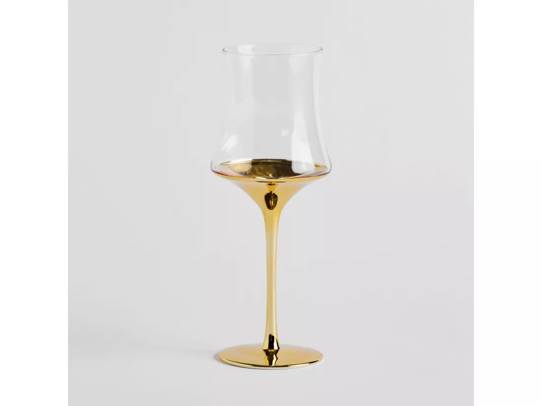Verre À Vin Helena 24.5 x 10.5 Or Moyen