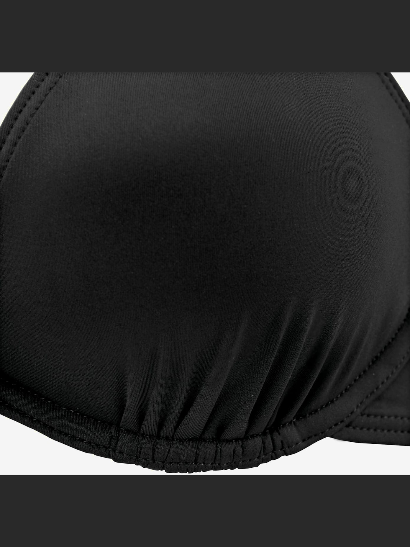 Haut de maillot de bain à armatures bonnets amovibles