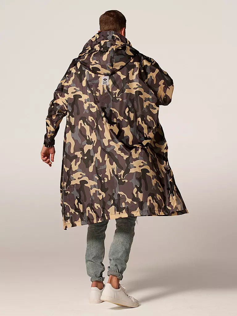 RAINKISS Regenjacke - Regenponcho Camo olive