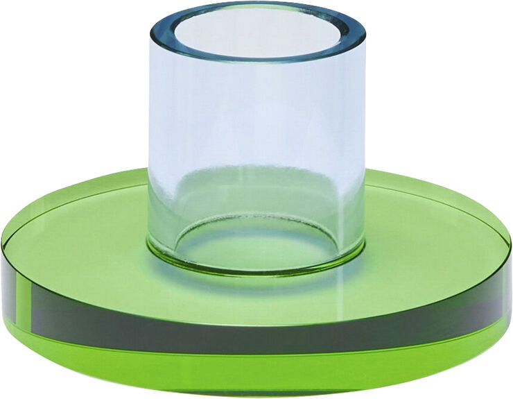 Hübsch Astra Lysestage Small Blå/Grøn Blue,green