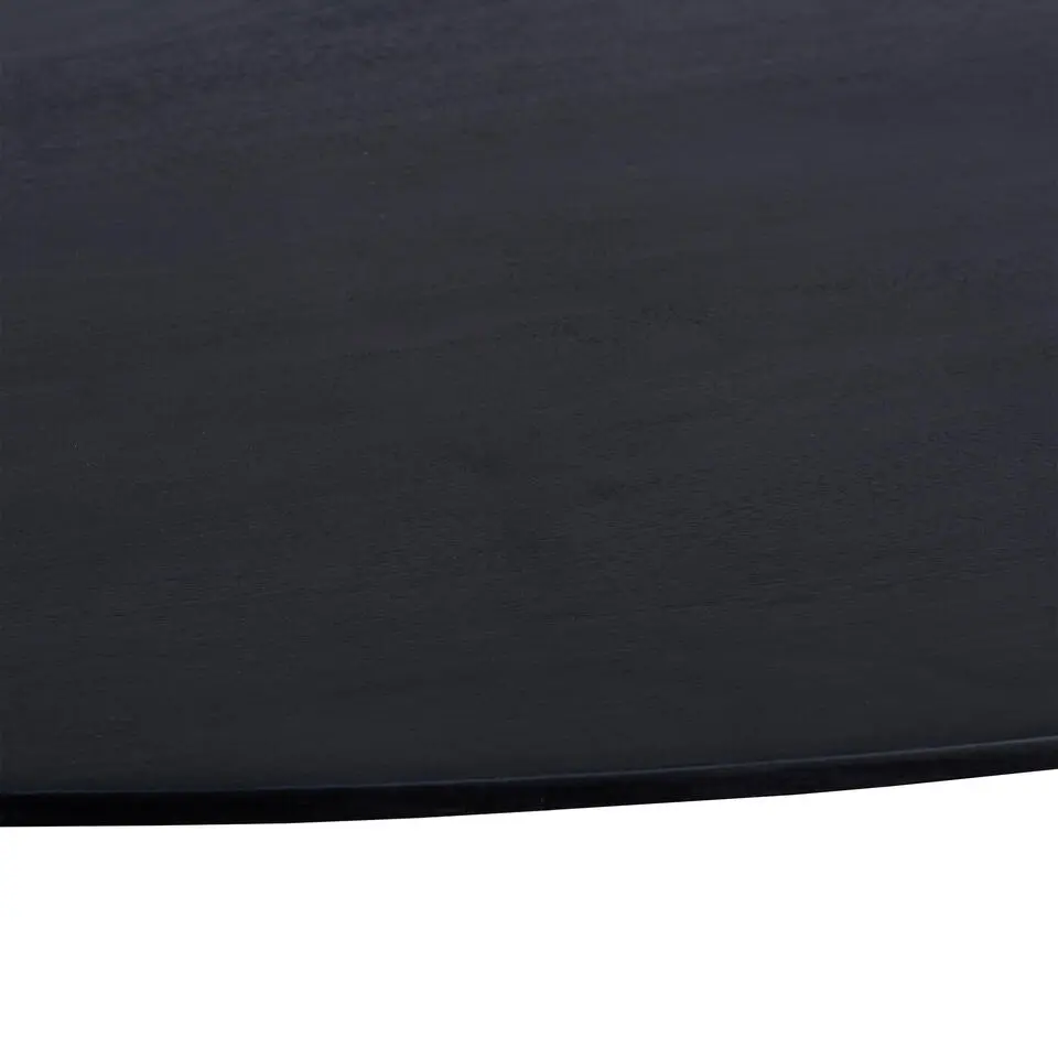 QUVIO Eettafel Sofia – Ovaal – 180x90 cm – Kruispoot – Zwart