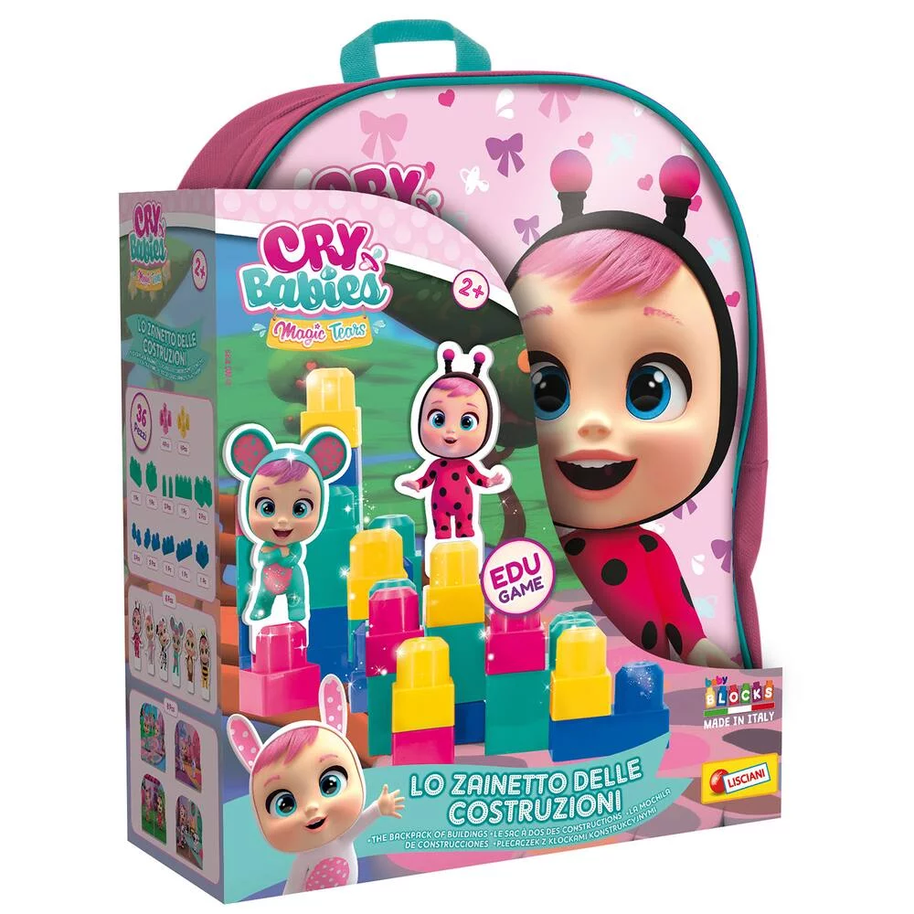 CRY BABIES BACKPACK - BABY BLOCS 36 PIECES
