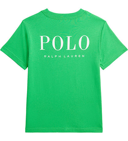 Polo Ralph Lauren T-shirt - Tiller Green m. Hvid