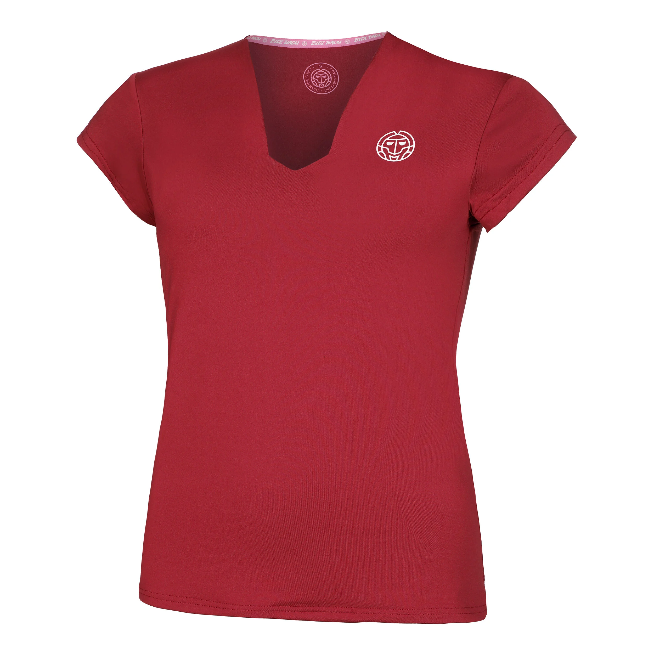 BIDI BADU V-Neck T-shirt Femmes - Rouge Foncé