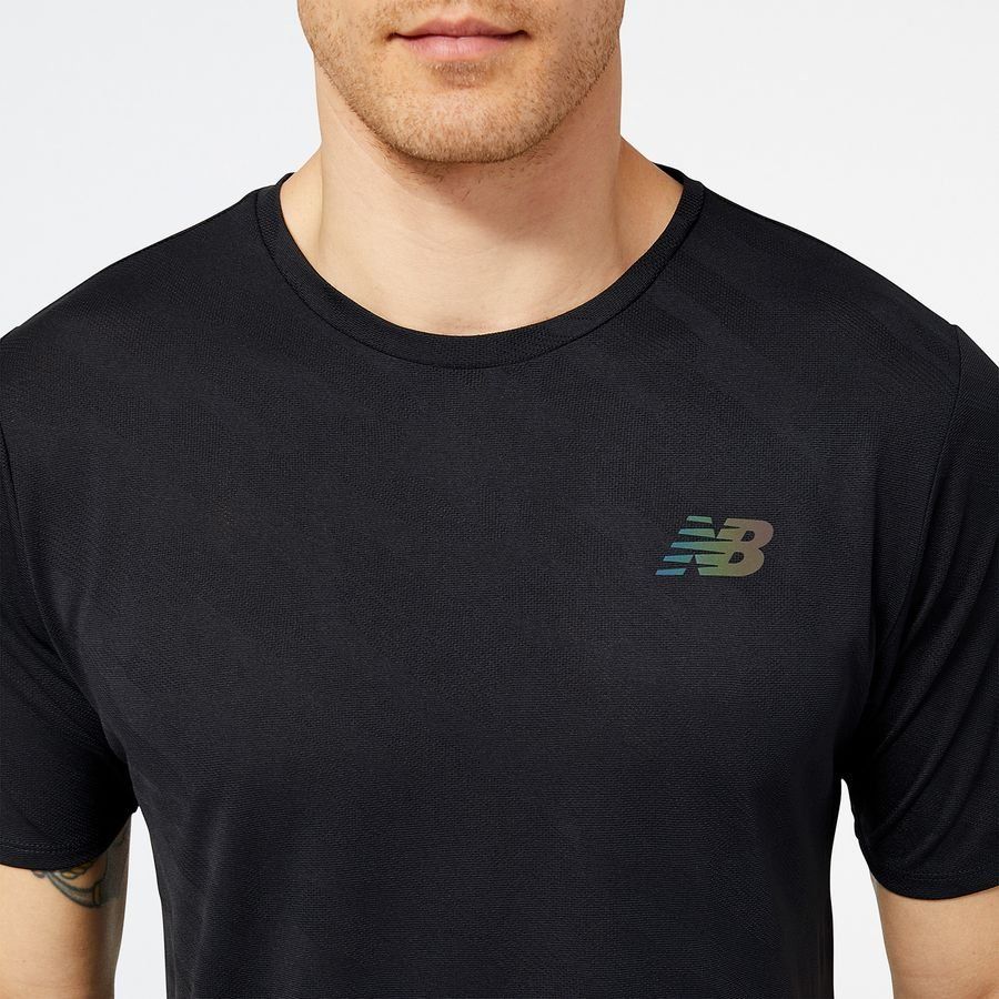 New Balance T-shirt Running Q Speed Jacquard - Noir