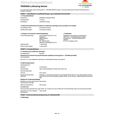 Tendens loftmaling helmat 3 - hvid