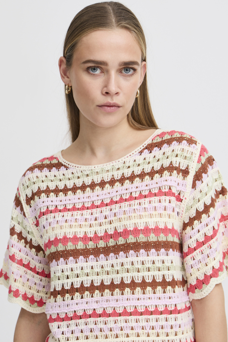 Ichi multi color dames t-shirt