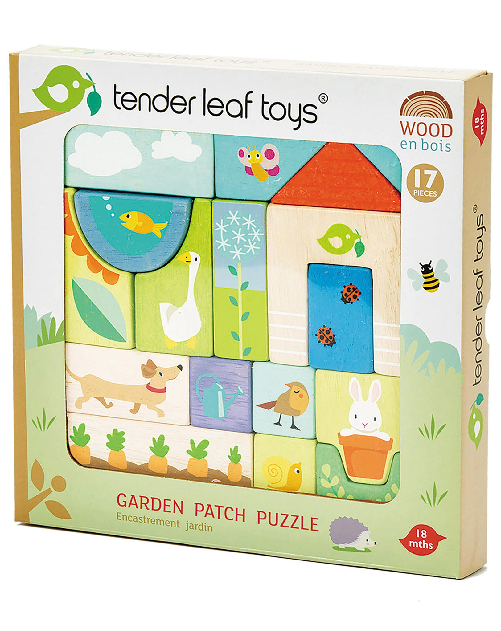 Holzpuzzle GARDEN PATCH 17 Teile