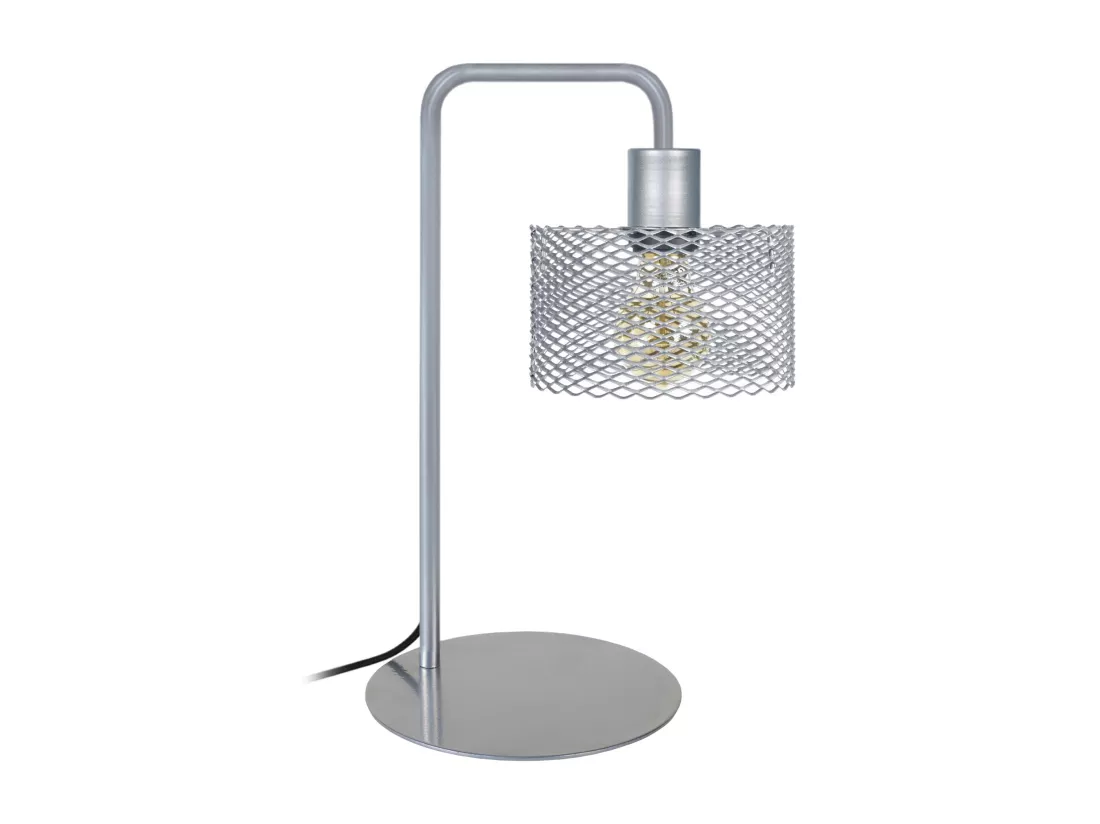 Lampe de bureau arqué métal,abajour aluminium 45 cm.