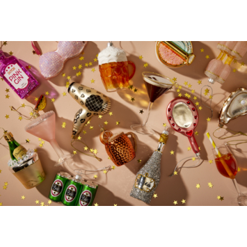 Christmas Goods glasfiguur kersthanger beauty divers per stuk