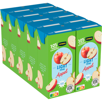 Jumbo Light Drink Appel 10 x 200 ML