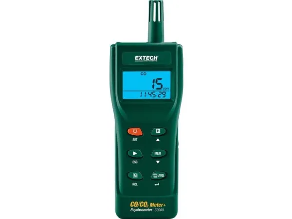 Extech CO260 Kuldioxid-måleapparat 0 - 9999 ppm