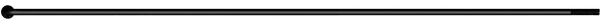 Universal Sorte Rustfri Eger, 2,34mm