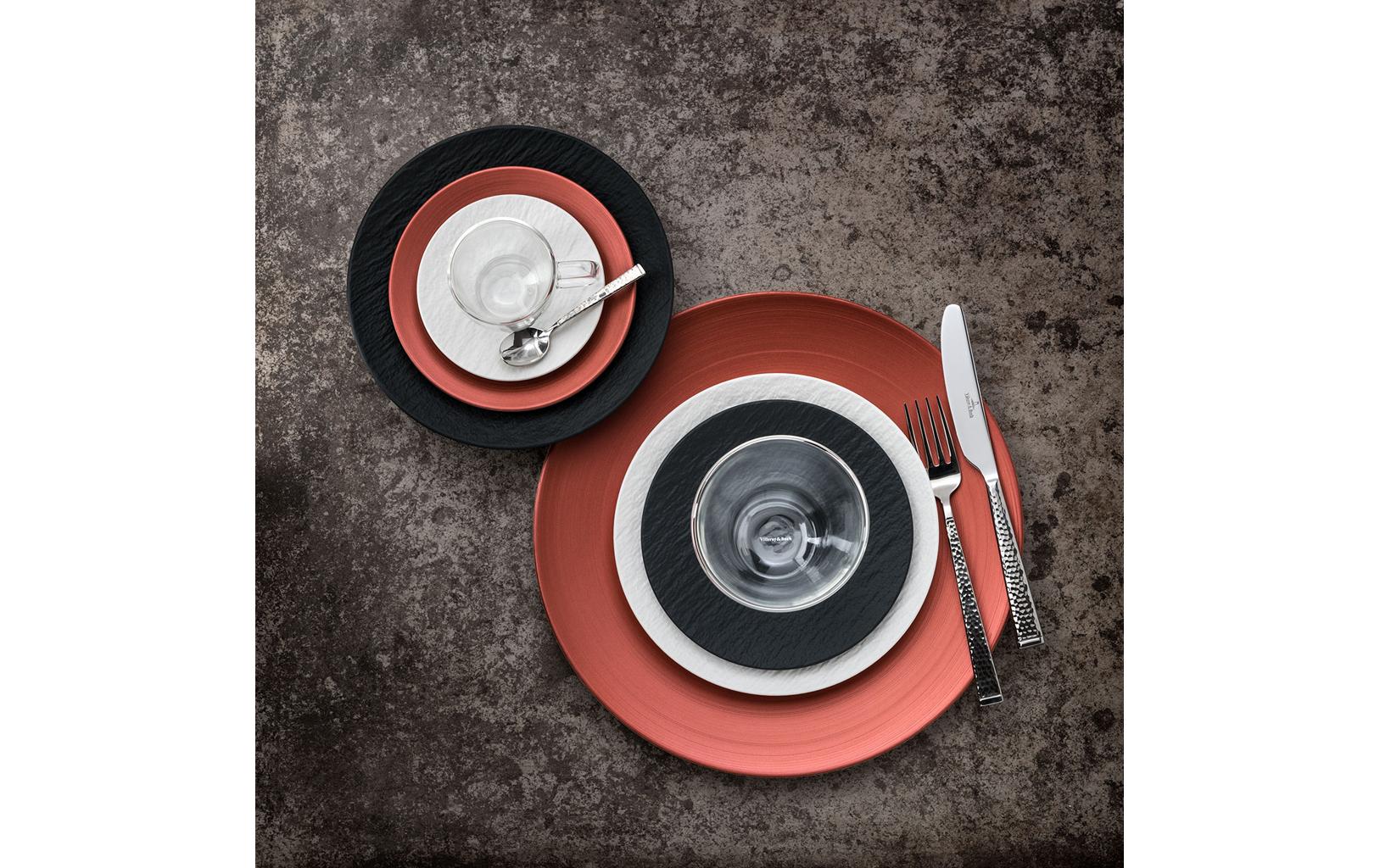 Frühstücks- & Dessertteller Manufacture Rock Schwarz<br>Sechs Teller, Ø 22 cm