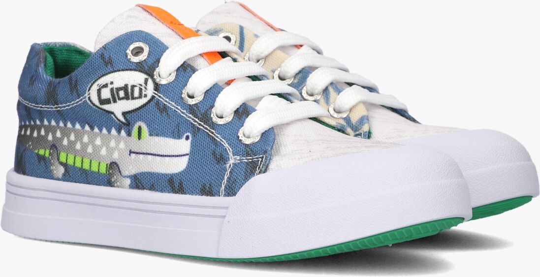 GO BANANAS blauwe go bananas lage sneakers croco