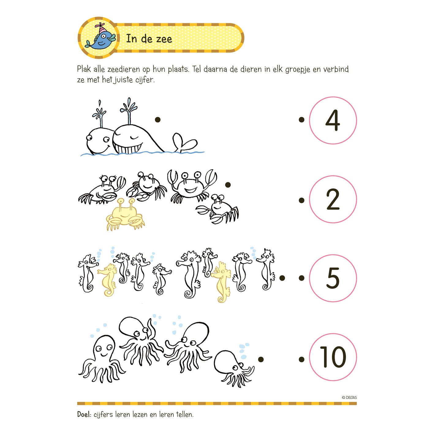 Oefenpret met Stickers - Schrijven, Lezen, Tellen (5-6 jaar)