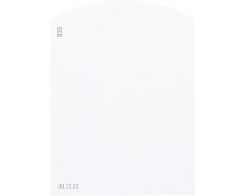 Kleurstaalkaart, kleurenkaart D35 Off-White, rode kleurenwereld, 9,5 x 7 cm
