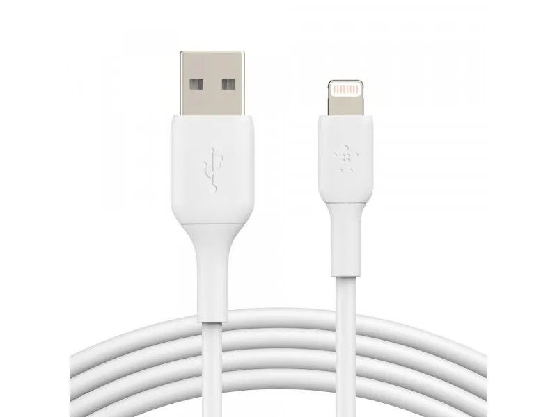 Belkin BoostCharge - Lightning-kabel - Lightning han til USB han - 3 m - hvid
