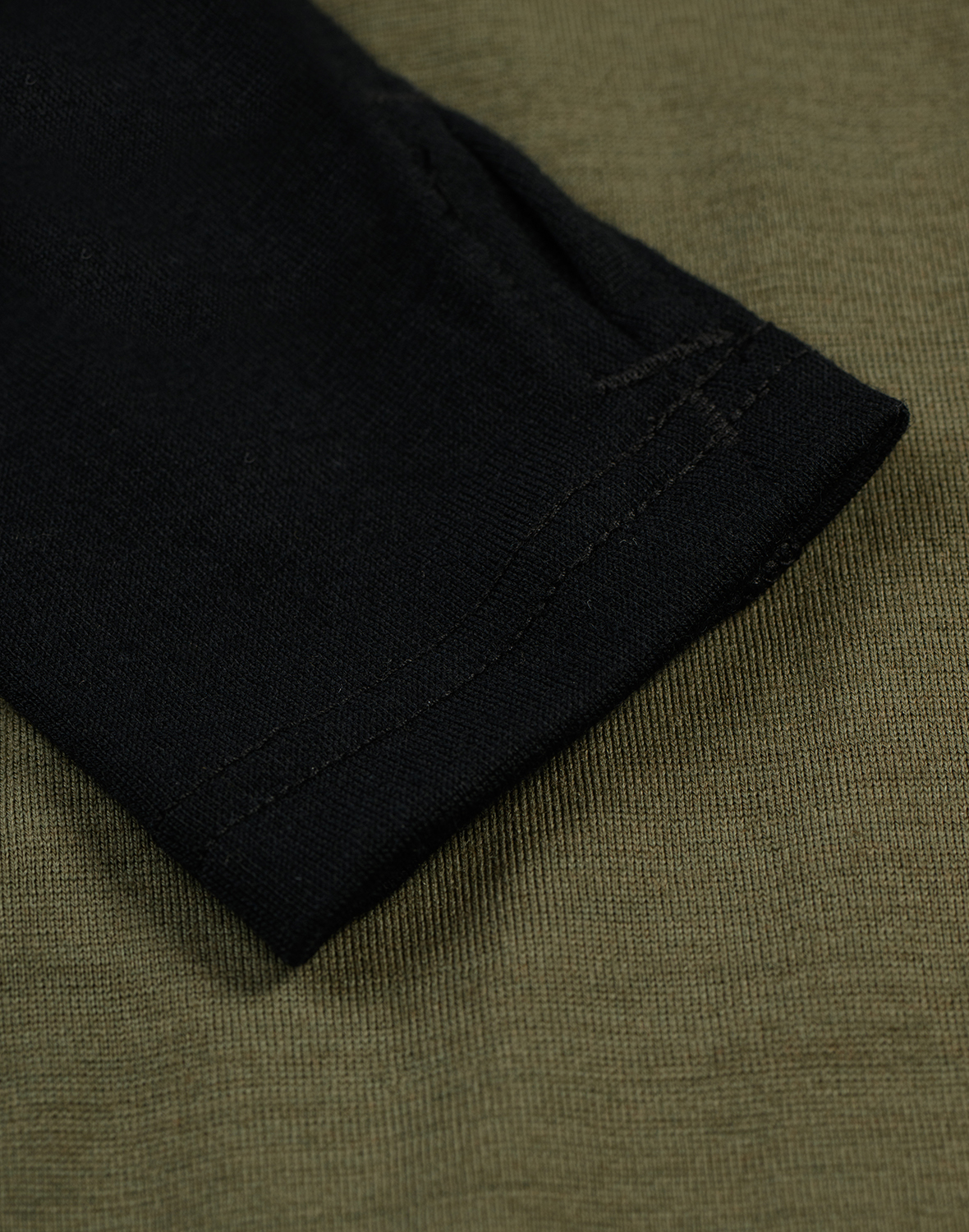 Shirt met halve rits van merinowol voor kinderen