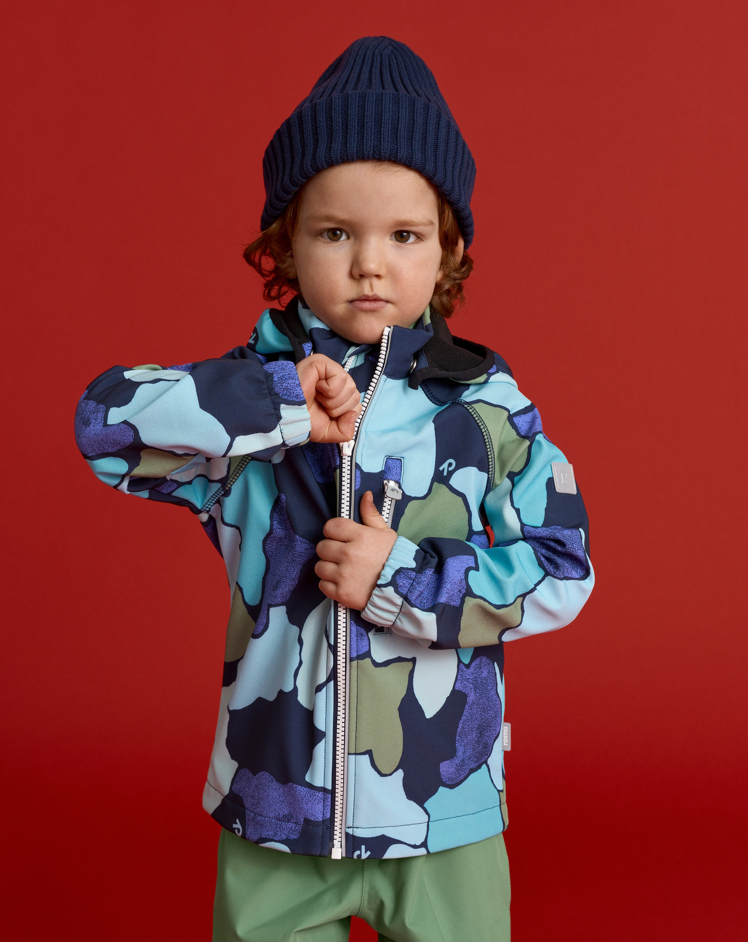 Softshelljacke VANTTI mit Innenfleece in navy