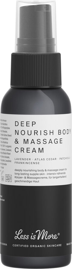 Less Is More Organic Deep Nourish Body & Massage Cream lavender