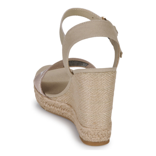 Tommy Hilfiger - SEASONAL WEBBING WEDGE - Beige