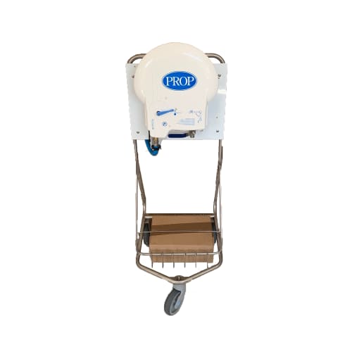 Centrale d'hygiène Evolution PROP 2 produits sur chariot inox avec pistolet et tuyau 15 m
