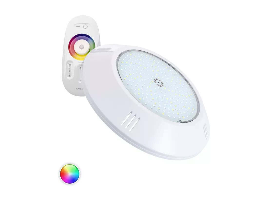 Spot LED Piscine en Saillie RGBW Submersible 12V DC IP68 20W RGBW