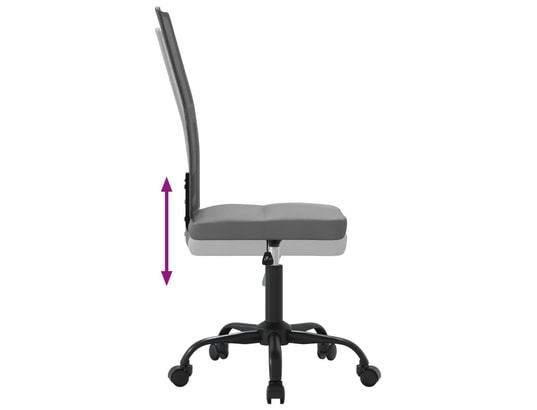 VIDAXL - Chaise de bureau gris tissu en maille