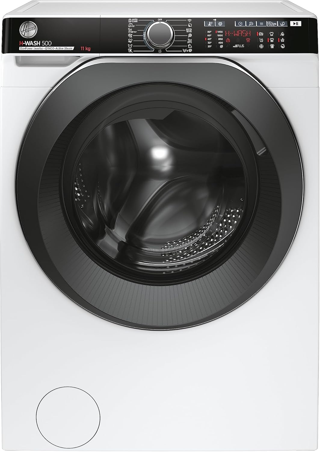 Hoover H-WASH 500 HWP 411AMBC/1-S Waschmaschine/Energieeffizienzklasse A/Füllmenge 11 kg/Eco-Power Inverter Motor/Power Care System/ActiveSteam/hOn App Steuerung/Wi-Fi + Bluetooth