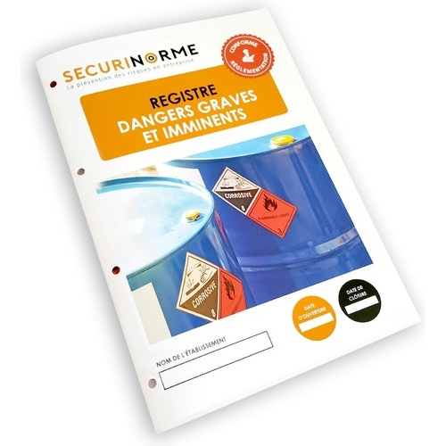 Registre Dangers Graves et Imminents – Format A4 – Sécurité