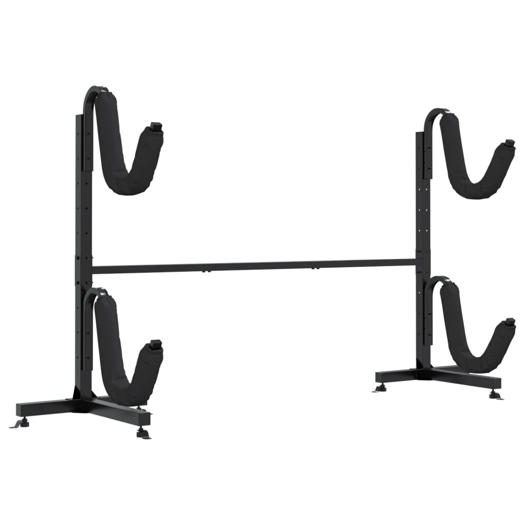 vidaXL Kajakrek voor 2 kajaks, 250x57x127,5 cm, staal