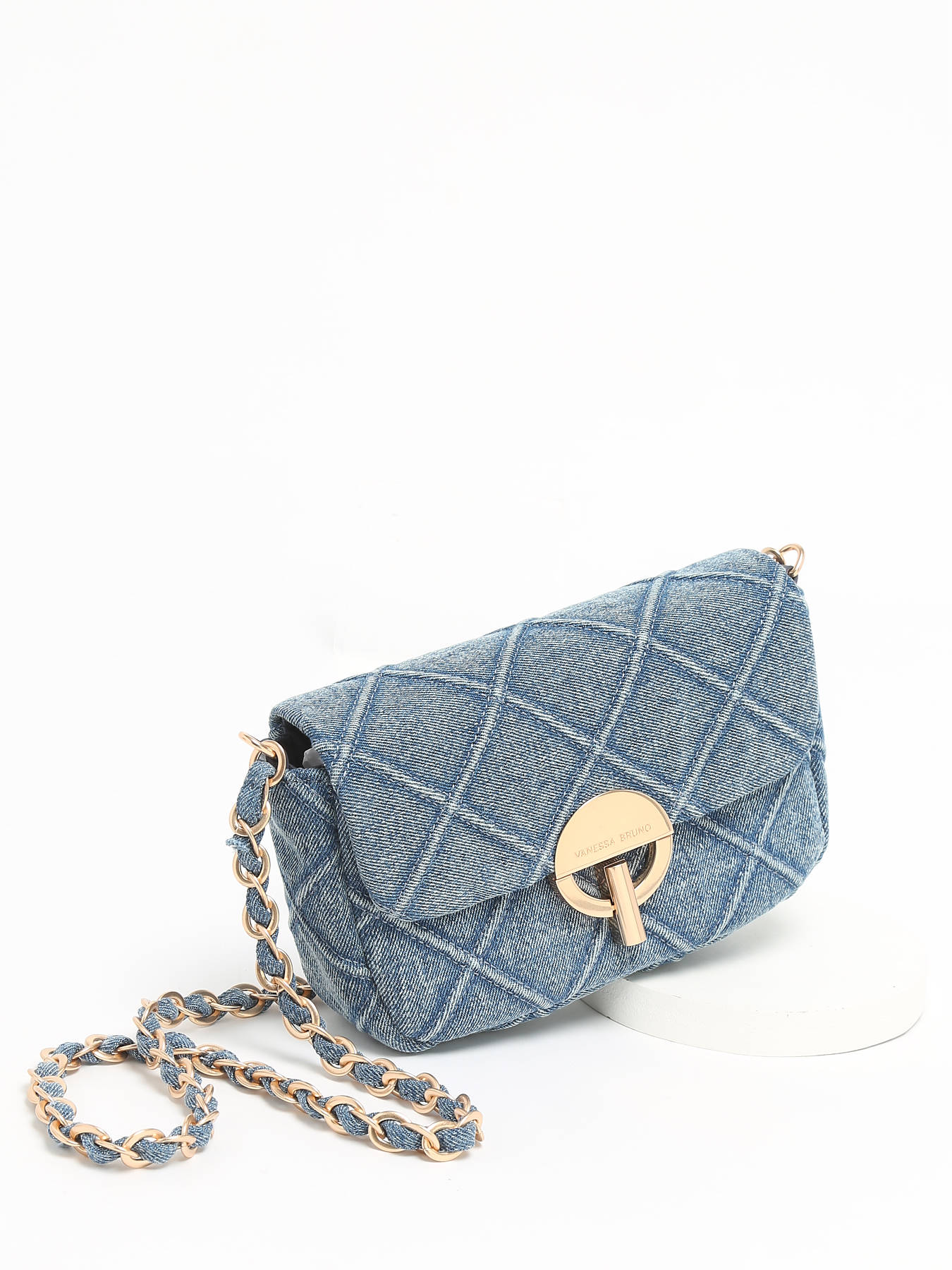 Moyen sac bandoulire Moon denim VANESSA BRUNO