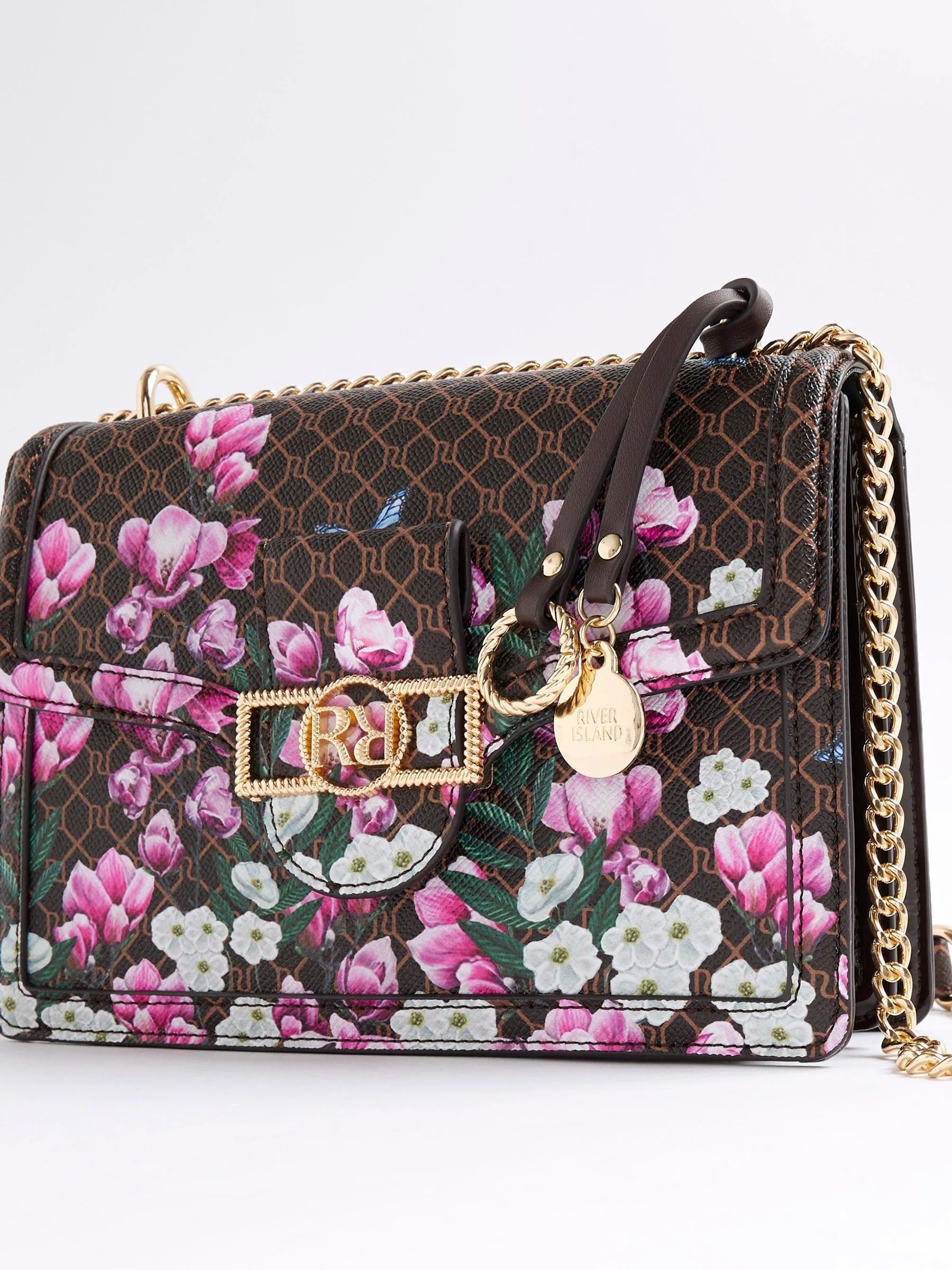 River Island Morgan Seaford Floral Print Shoulder Bag