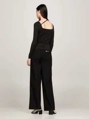 Blusa de manga comprida com várias alças