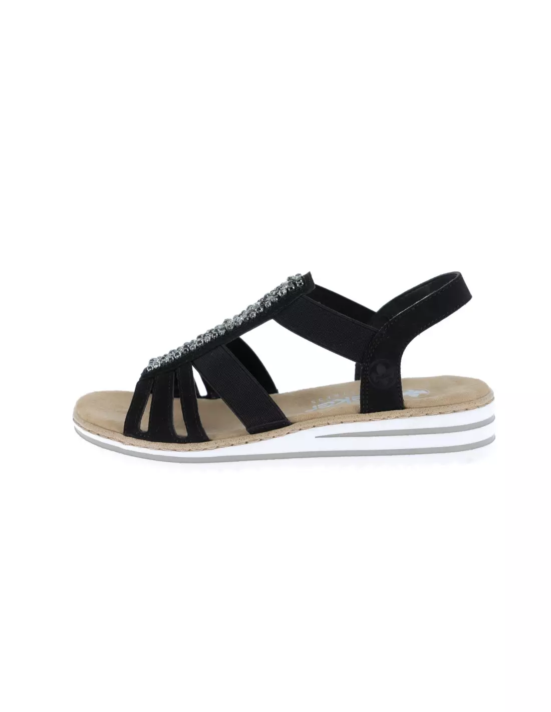 RIEKER V0652 - Sandales & nu-pieds Schwarz