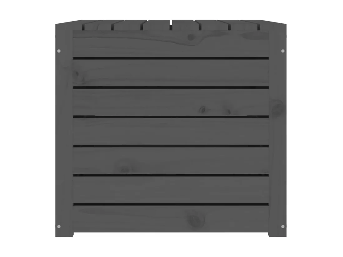 Boîte de jardin gris 101x50,5x46,5 cm bois massif de pin