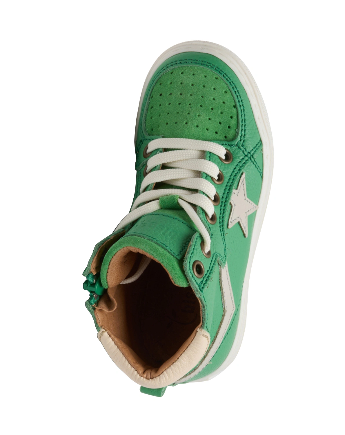 Schnür-Sneaker ISAK hoch in bright green