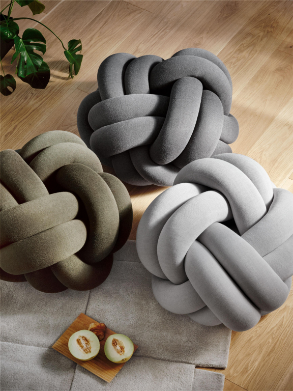 Design House Stockholm Knot poef grey