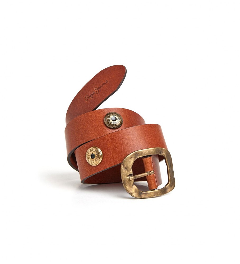 Cinto de couro marrom Mya da Pepe Jeans