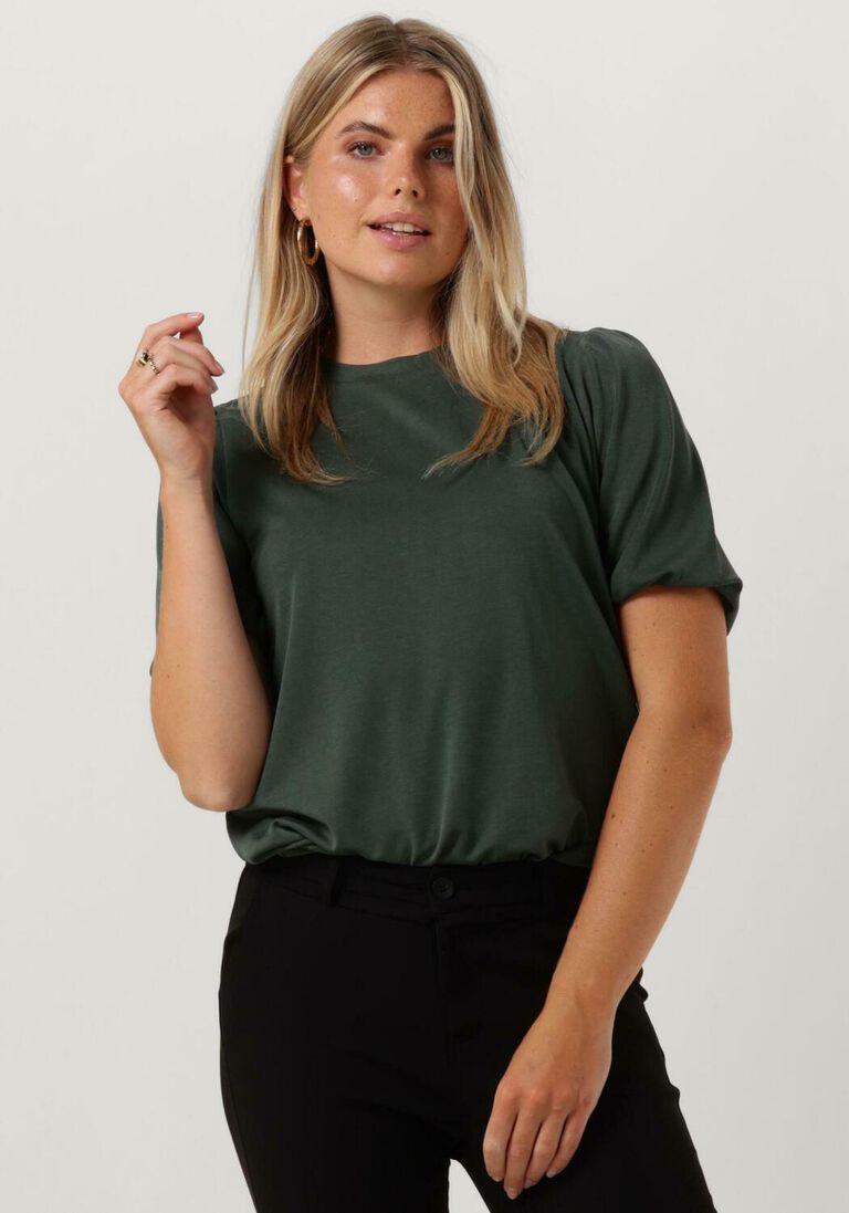MINUS groene minus t-shirt darsy puff sleeve t-shirt