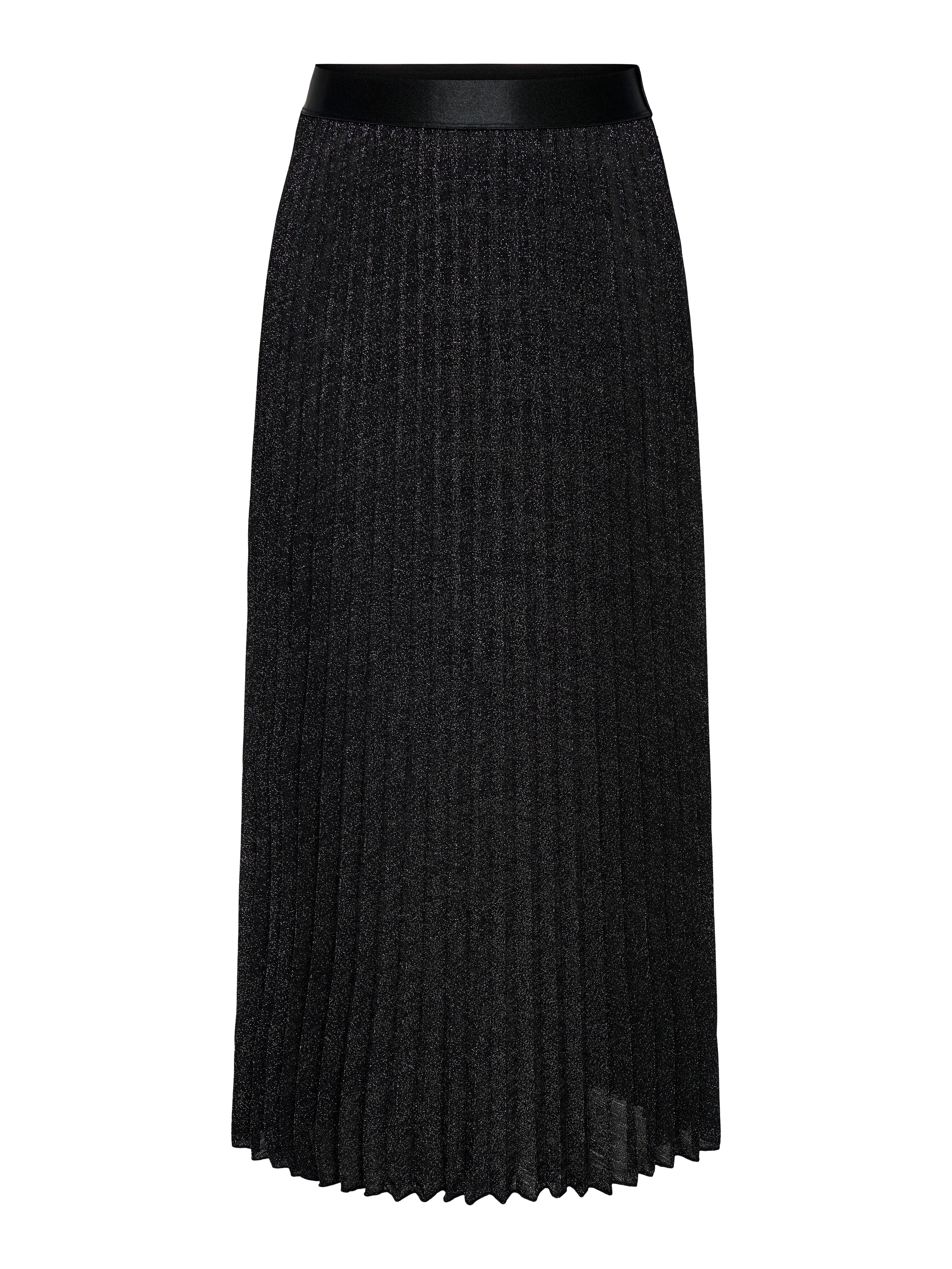 JDYAMALFI Plissierter Rock Black