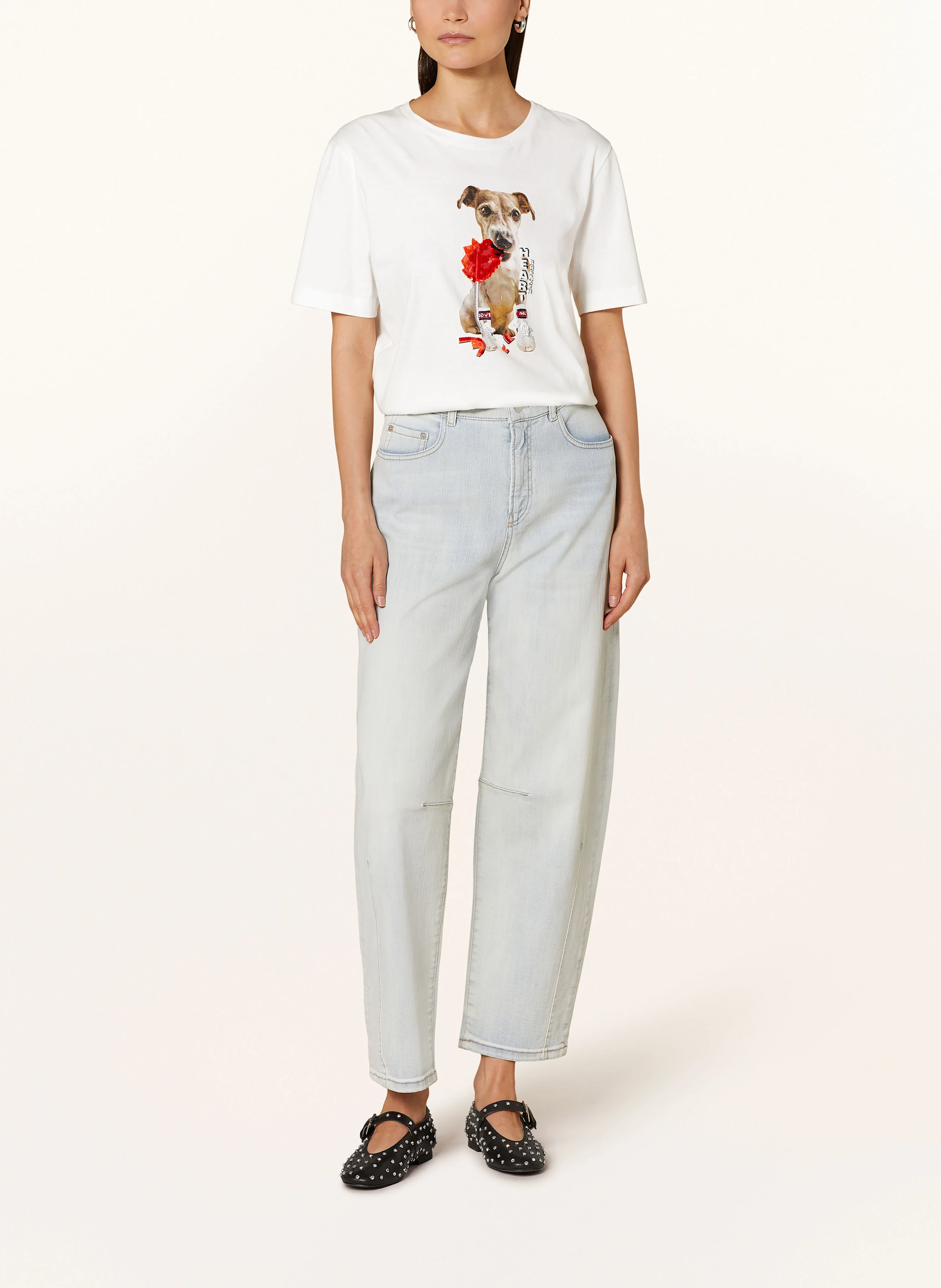 MARC CAIN T-Shirt mit Pailletten